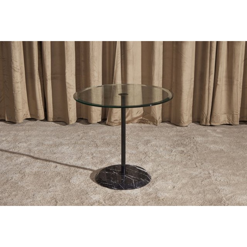 Black Marble Base Table, 1980s for sale at Pamono
