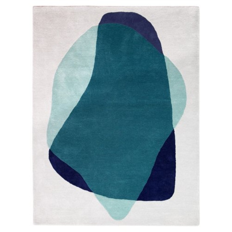 Blue and Green Serge Rug by Harto for sale at Pamono