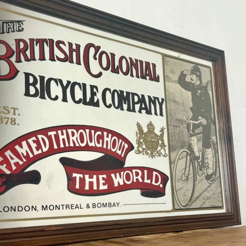British Bike Advertising Mirror for sale at Pamono