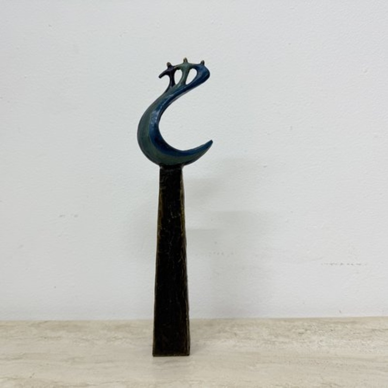 Bronze Abstract Figure Sculpture by Corry Ammerlaan for Artihove, 1990s for sale at Pamono