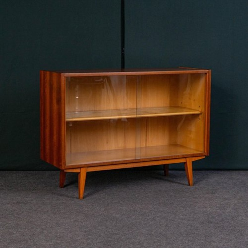 Cabinet with Sliding Glass Doors, 1960s for sale at Pamono