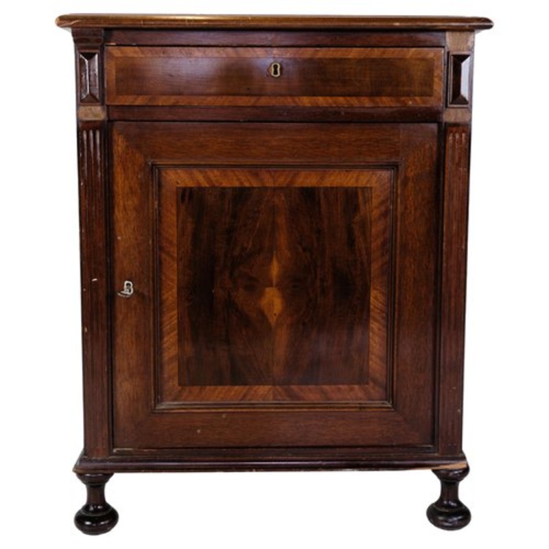 Console Table in Mahogany with Inlaid Wood, 1880 for sale at Pamono