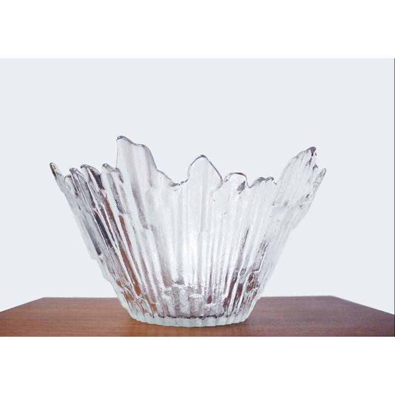 Finnish Glass Bowl by Tauno Wirkkala for Wirkkala, 1960s for sale at Pamono