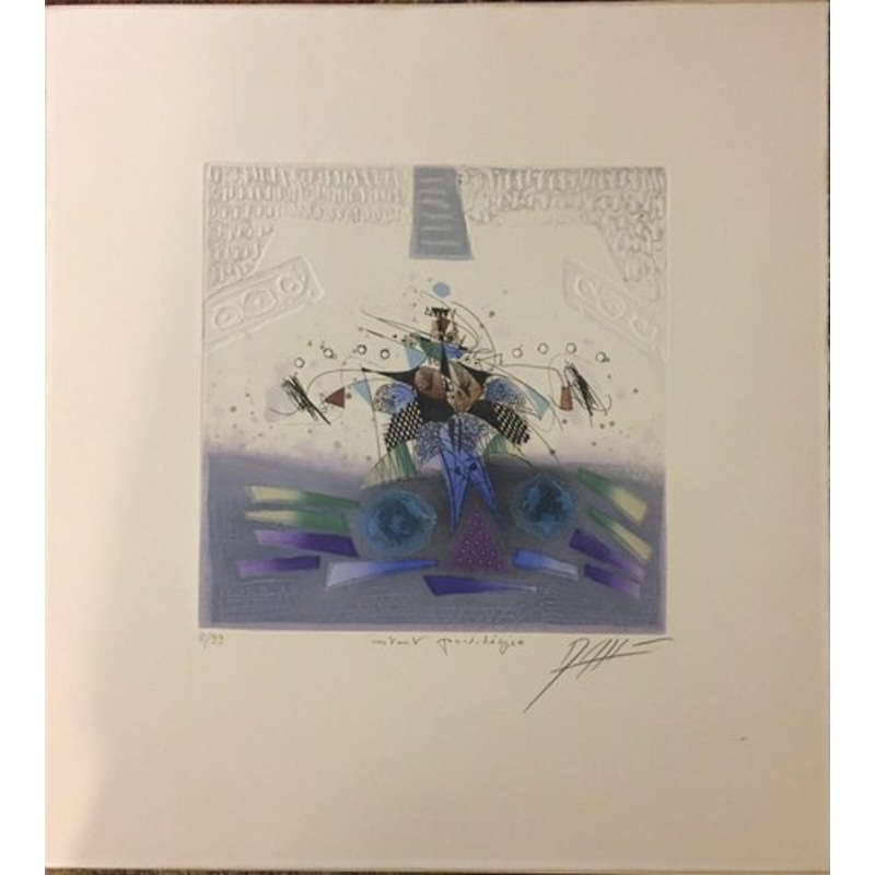 Georges Dussau, Chalon Parielligie, 1947, Etching for sale at Pamono