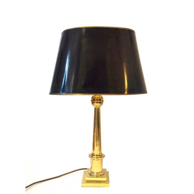 Hollywood Regency Brass Table Lamp, 1970s for sale at Pamono