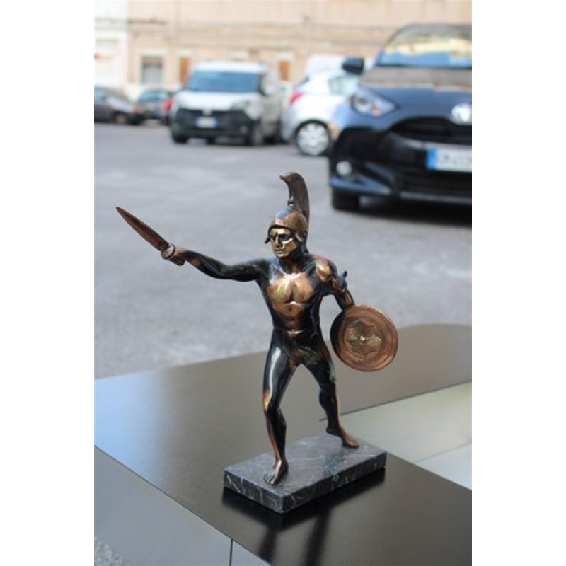 Italian Sculpture of Roman Warrior or Gladiator, 1950s for sale at Pamono