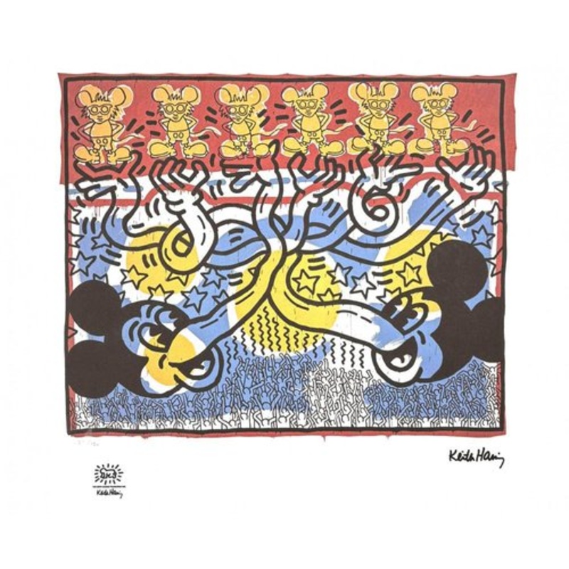 Keith Haring, Composition, Print for sale at Pamono-MTD-2160290