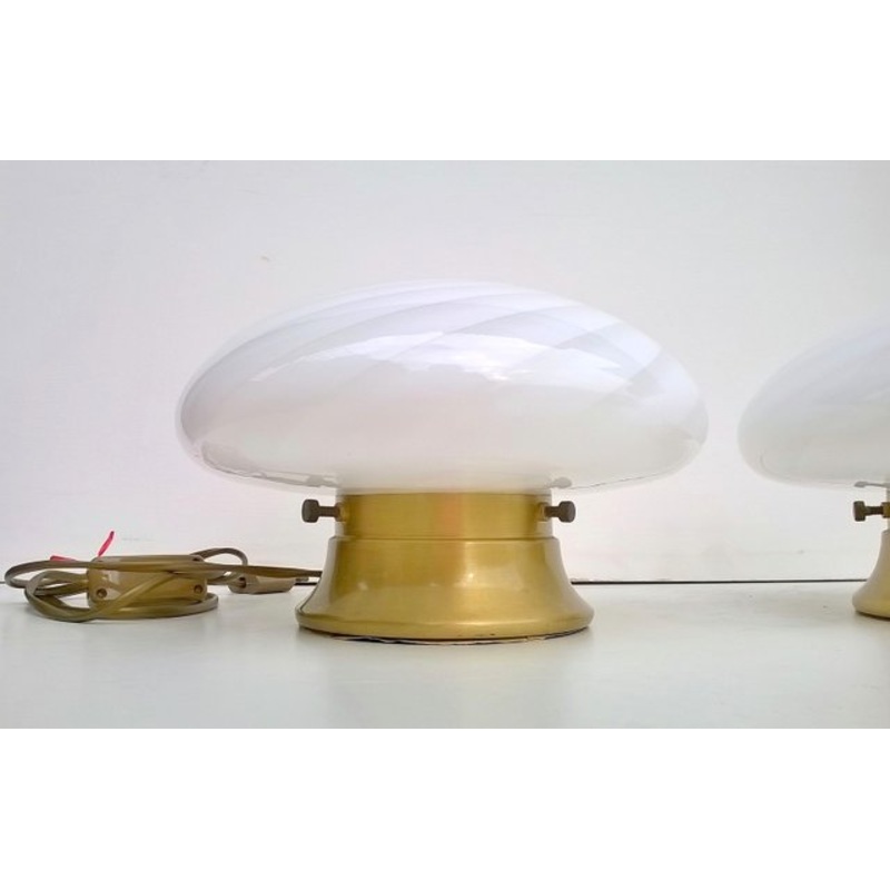 Kinetic Table Lamps from Venini, 1960s, Set of 2 for sale at Pamono