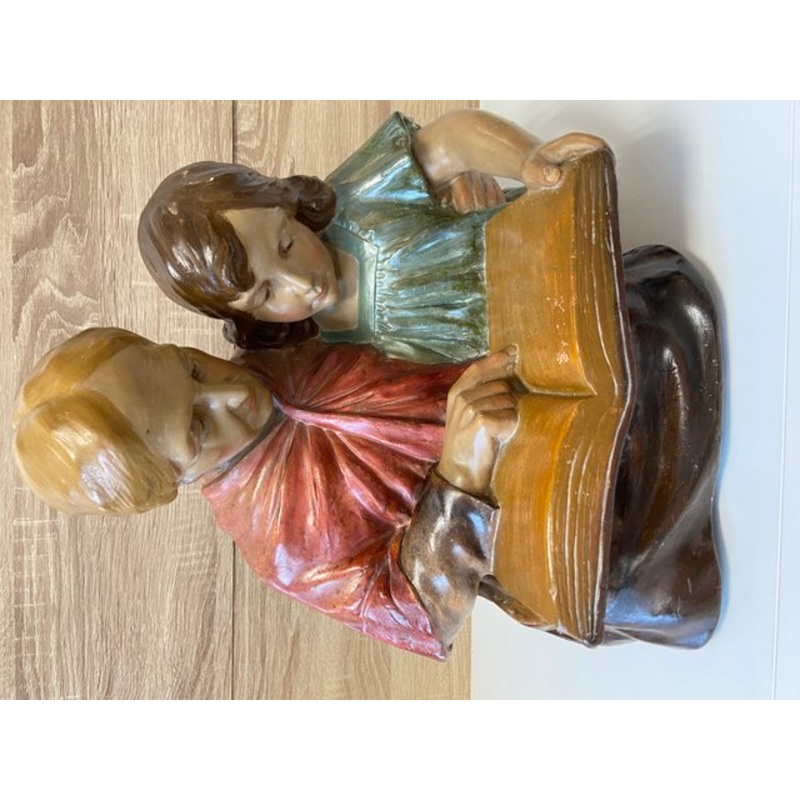 Large The Reading Lesson Figure from F. Citti France, 1900 for sale at Pamono
