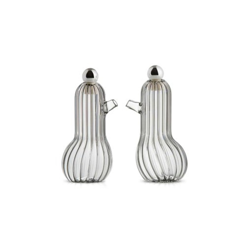 Lil e Lul Oil & Vinegar Set in Blown Glass by Matteo Cibic for Paola C., Set of 2 for sale at Pamono