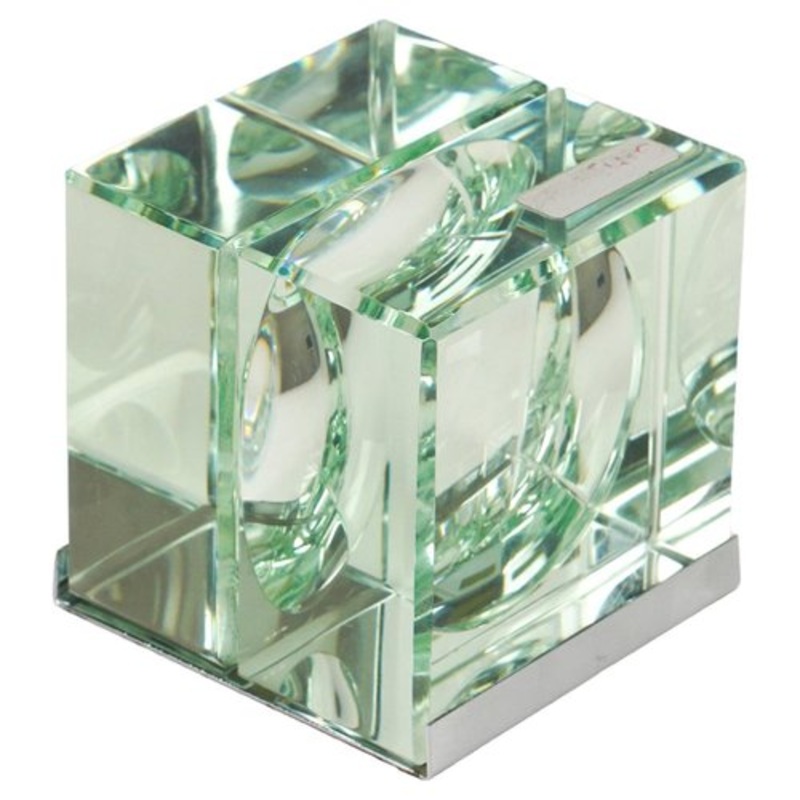 Mid-Century Ashtray in Glass & Chrome attributed to Gallotti & Radice, Italy, 1970s for sale at Pamono