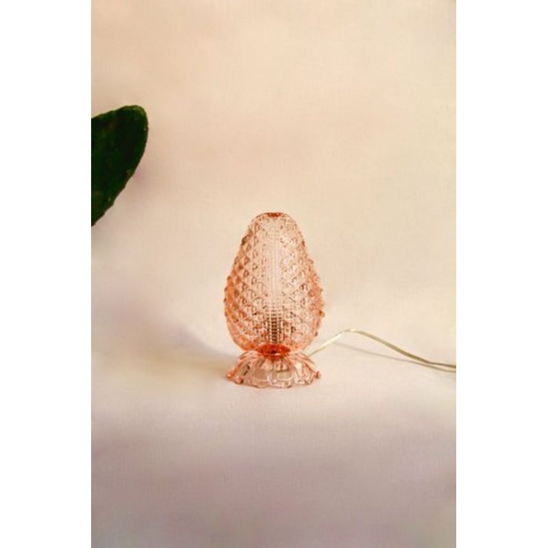 Mid-Century Foglia Pink Murano Leaf Table Lamp, 1940s for sale at Pamono