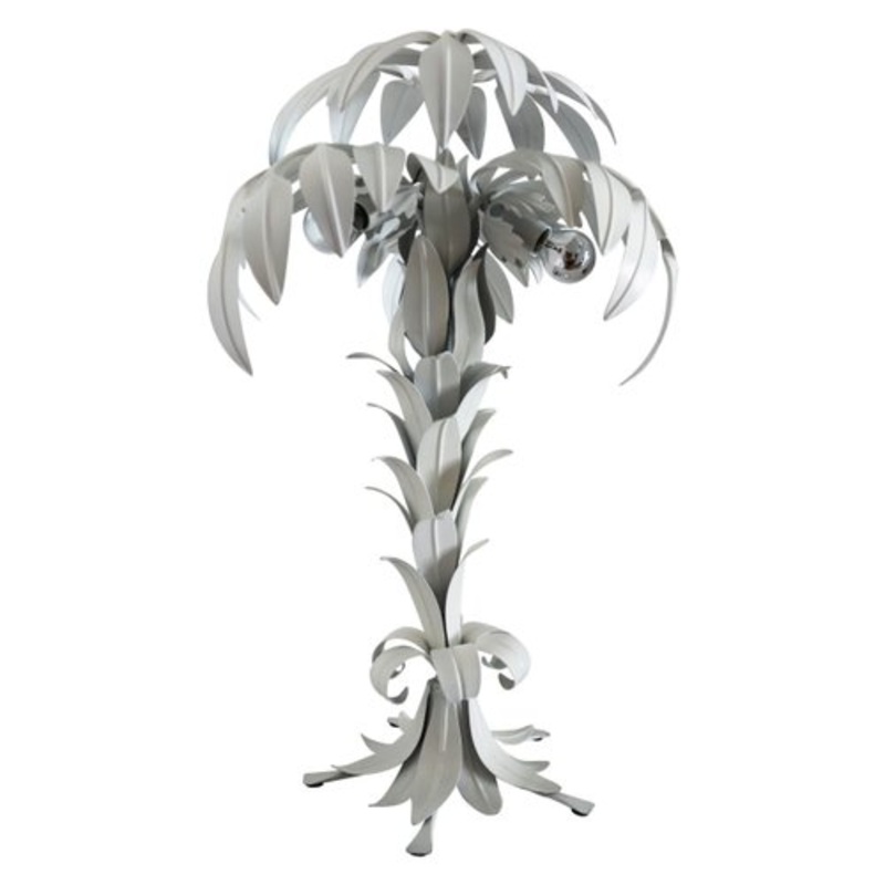 Mid-Century White Palm Tree Table Lamp by Hans Kgl, 1970s for sale at Pamono