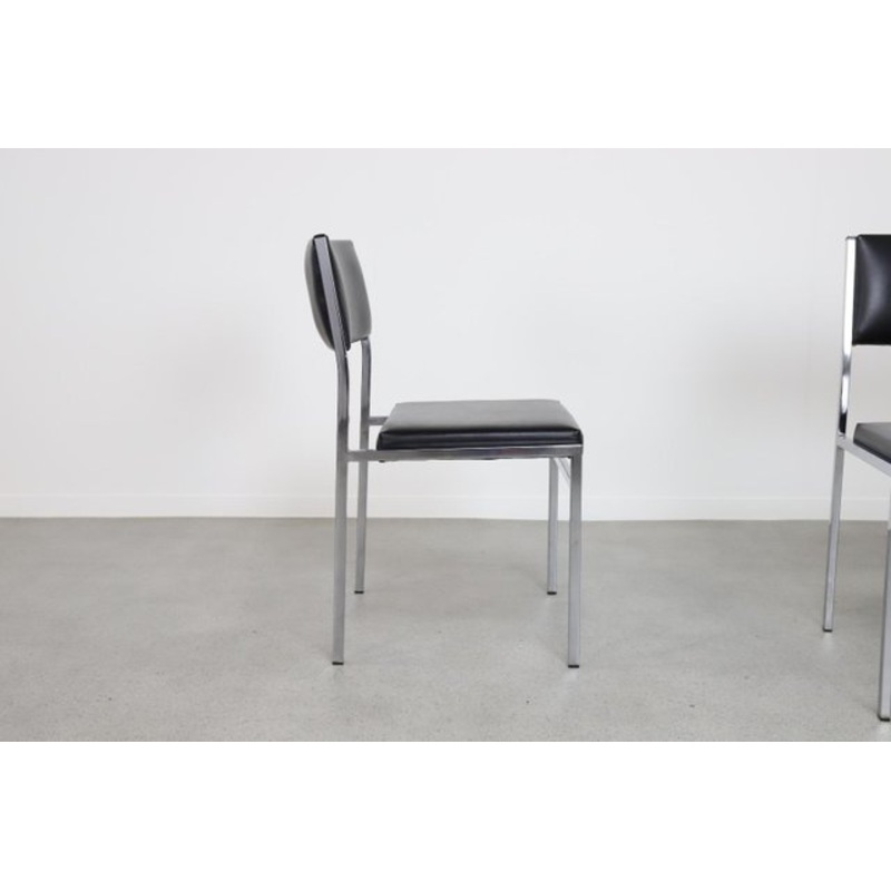 Minimalist Dining Chairs, 1960s, Set of 6 for sale at Pamono