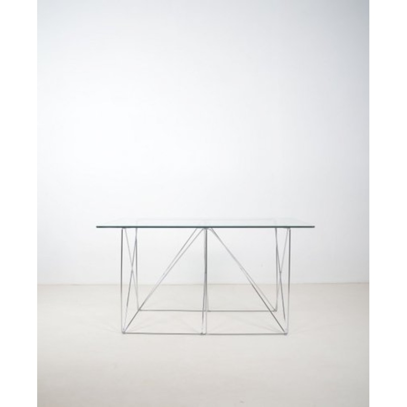 Minimalist Dining Table attributed to Max Sauze for Max Sauze Studio, 1970s for sale at Pamono