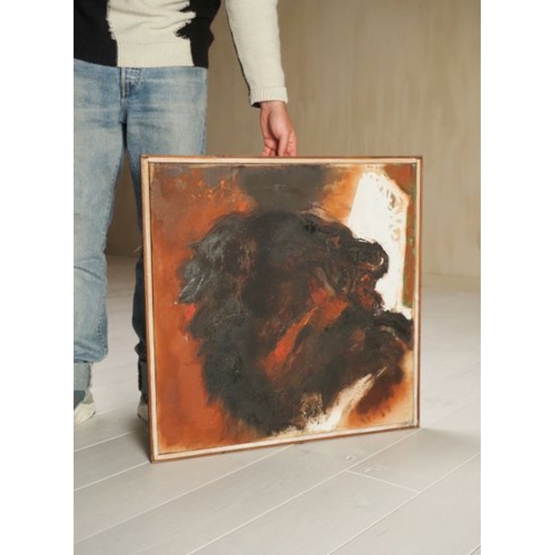 Pino Reggiani, Emblema, 1961, Oil on Canvas for sale at Pamono