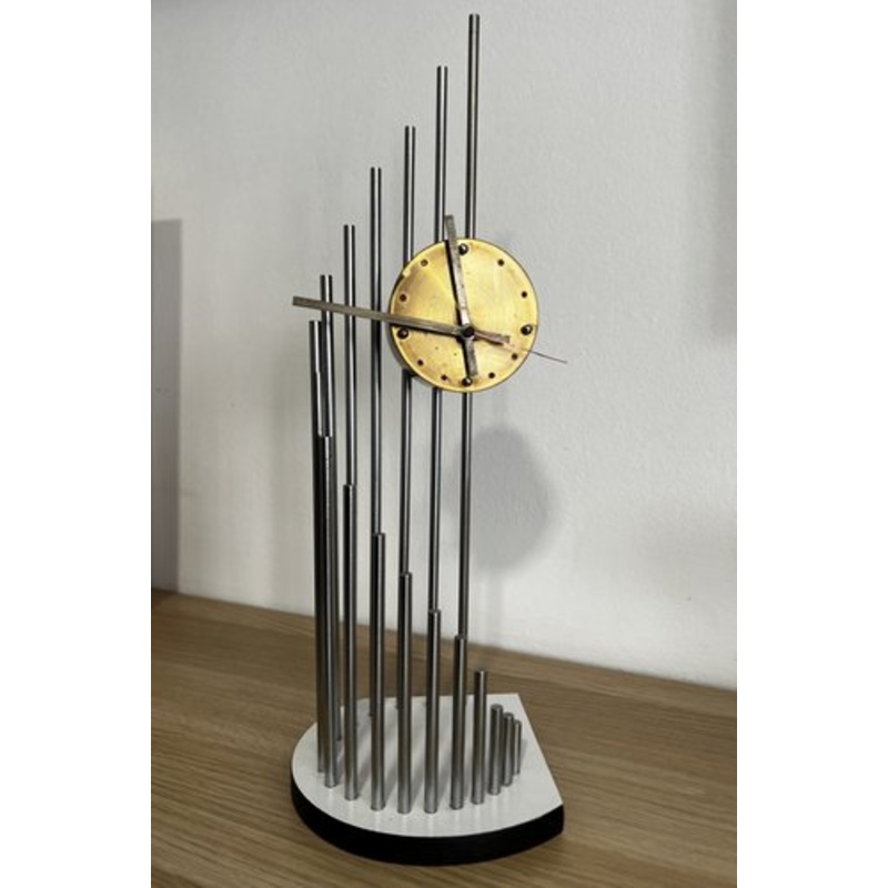 Sculptural and Avant-Garde Quartz Table Clock from Kienzle, 1980s for sale at Pamono