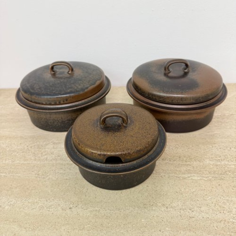 Serving Bowls by Ulla Procope for Arabia, 1970s, Set of 3 for sale at Pamono