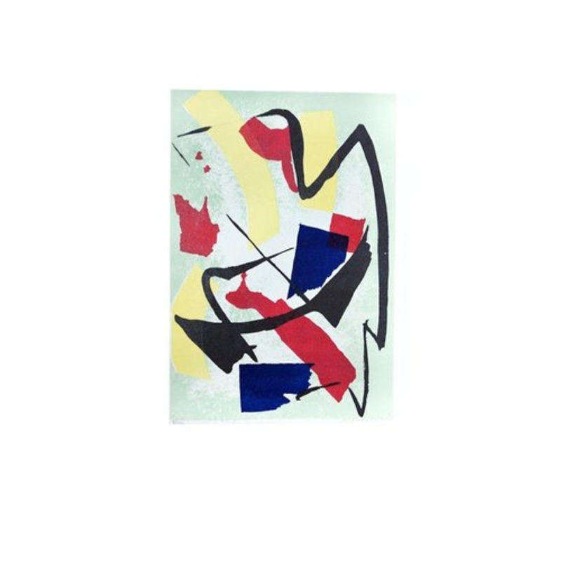 Abstract Composition – Original Screen Print by Luigi Montanarini – 1970s 1970s for sale at Pamono
