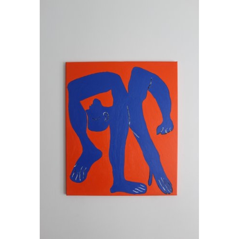 Bodasca, The Blue Man, Acrylic on Stretched Canvas, 2025 for sale at Pamono