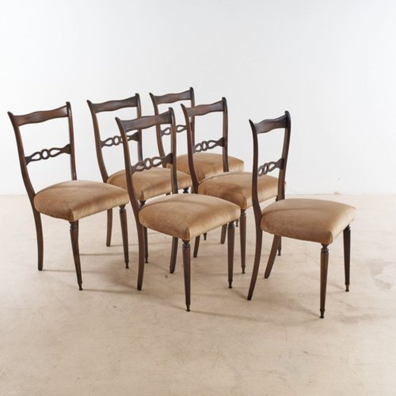 Chairs, 1960s, Set of 6 for sale at Pamono-EOS-1574679