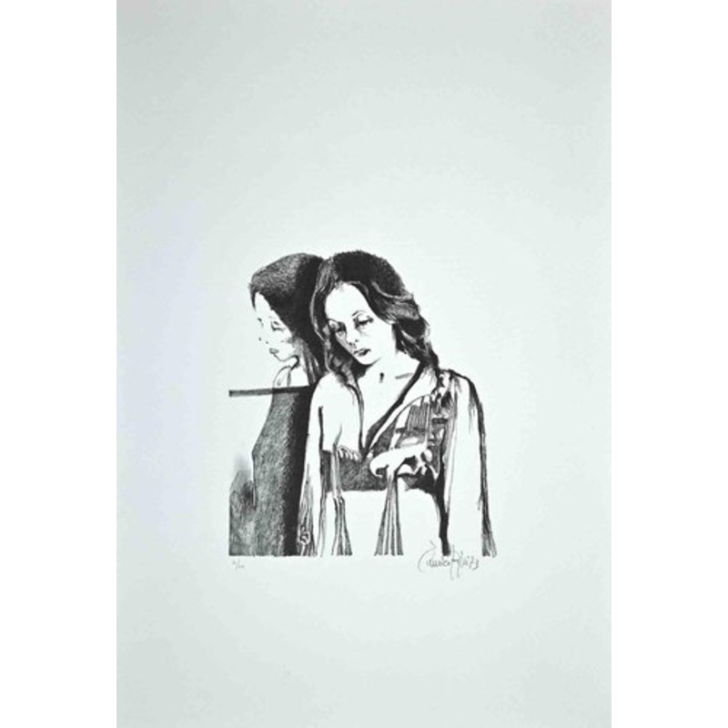 Enrico Borghi, The Woman, 1973, Original Lithograph for sale at Pamono