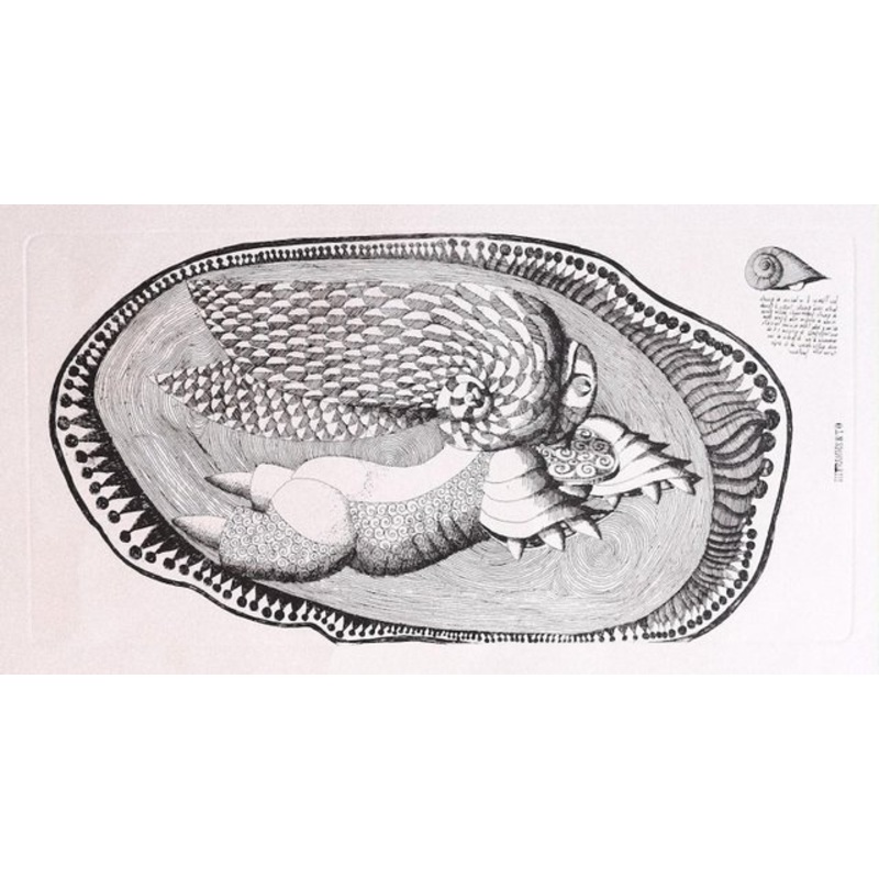 Fragment – Original Etching by Gaetano Pump – 1970s for sale at Pamono