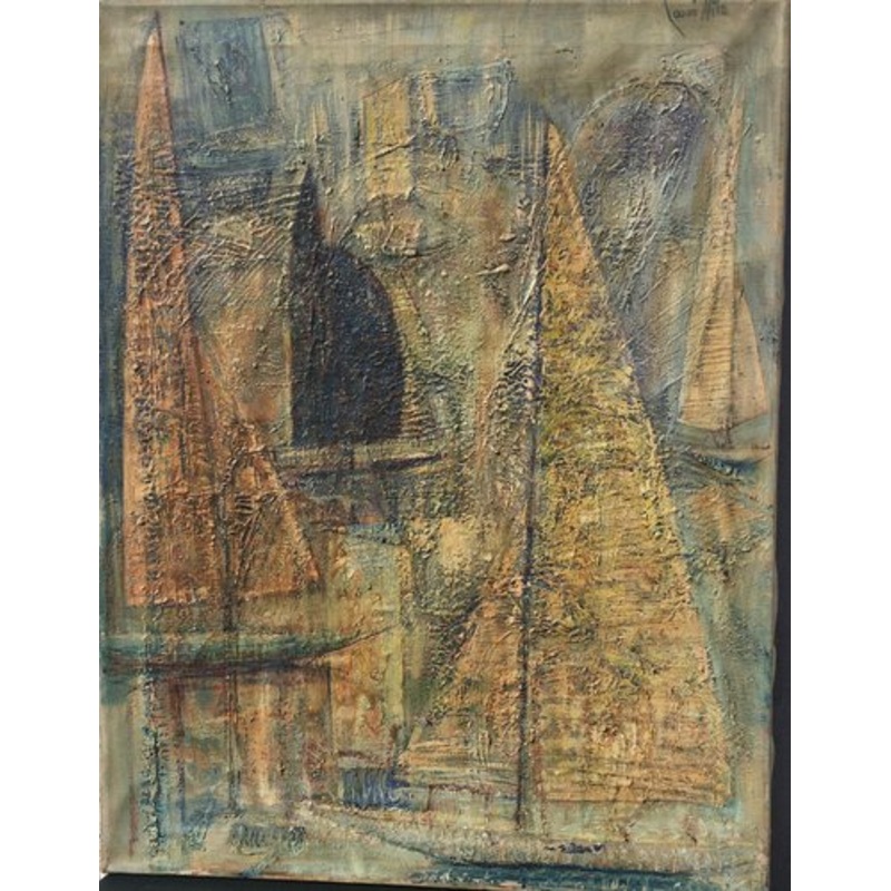 Lauri Nila, Unsikaupunki Finland, Sailboats Viitospurjeita, 1898-1983 for sale at Pamono