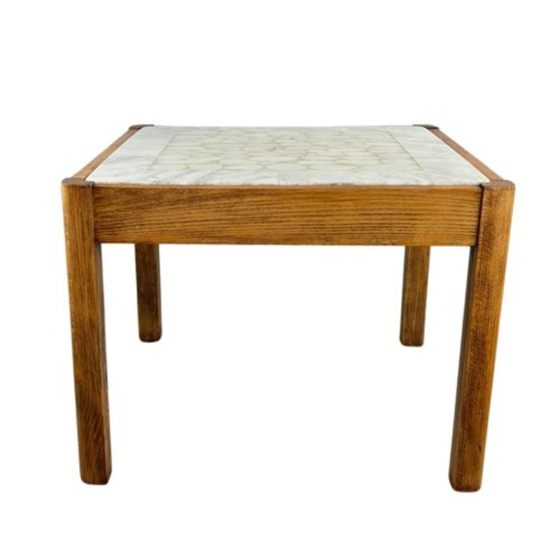 Mid-Century Coffee Table with Marble Top, 1960s for sale at Pamono