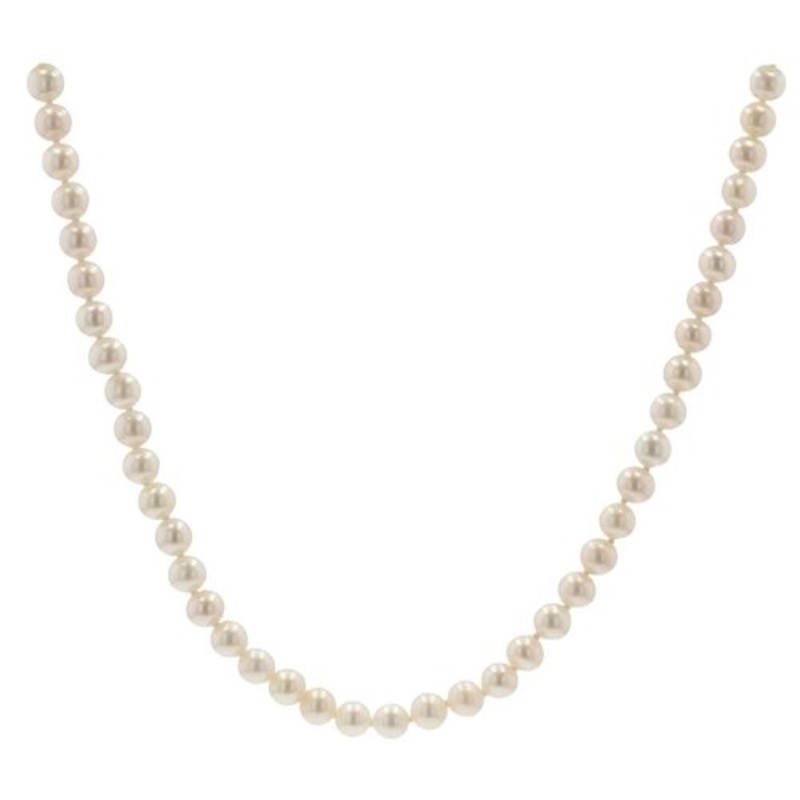 Modern Cultured Pearl 18 Karat Yellow Gold Choker Necklace for sale at Pamono