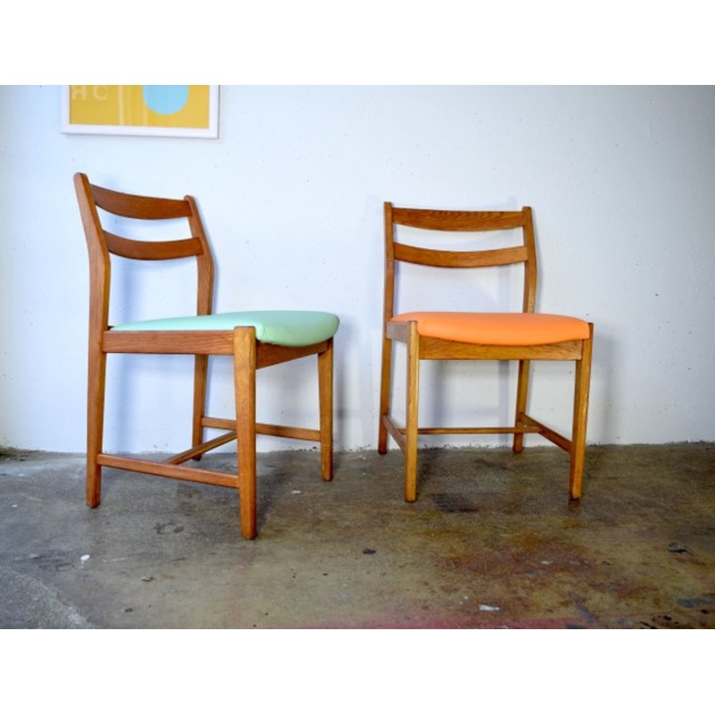 Set of Vintage Polish Teak Chairs, 1960s for sale at Pamono