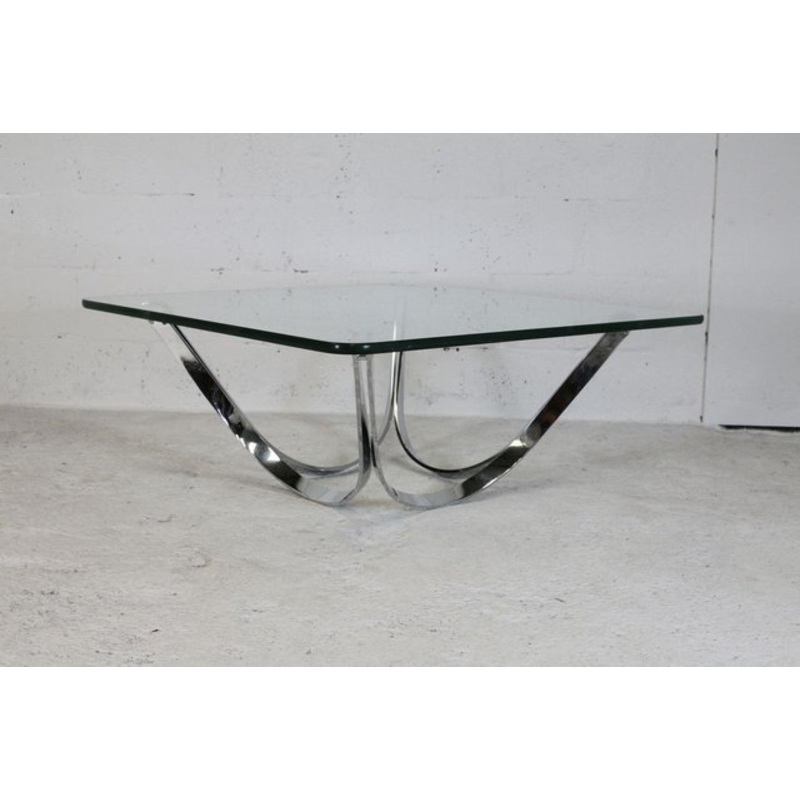 Square Coffee Table by Roger Sprunger for Dunbar, USA, 1970s for sale at Pamono