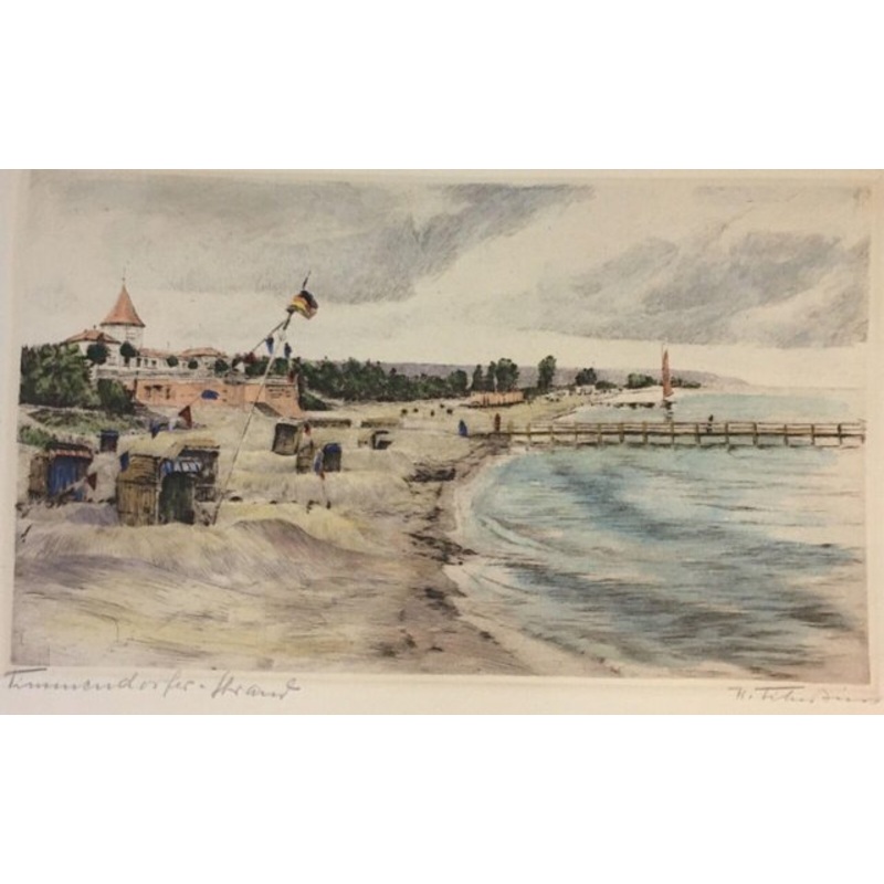 Tiburtius Hans 1892-1958, Timmendorfer Beach Baltic Sea for sale at Pamono