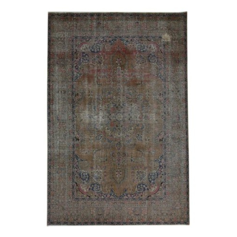 Vintage Hand-Knotted Middle Eastern Rug for sale at Pamono-SZS-2143240