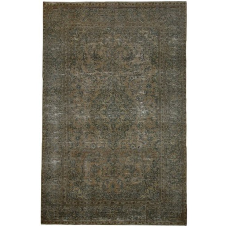Vintage Hand-Knotted Reworked Middle Eastern Rug for sale at Pamono-SZS-2143232