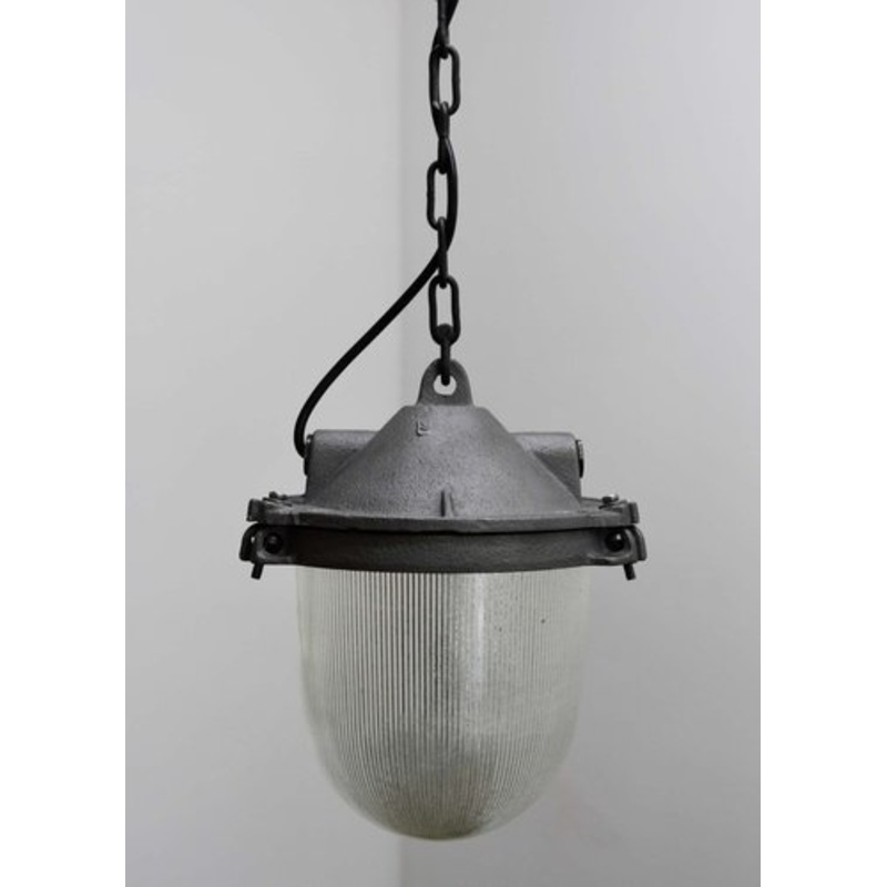Vintage Industrial Suspension Light, 1940s for sale at Pamono