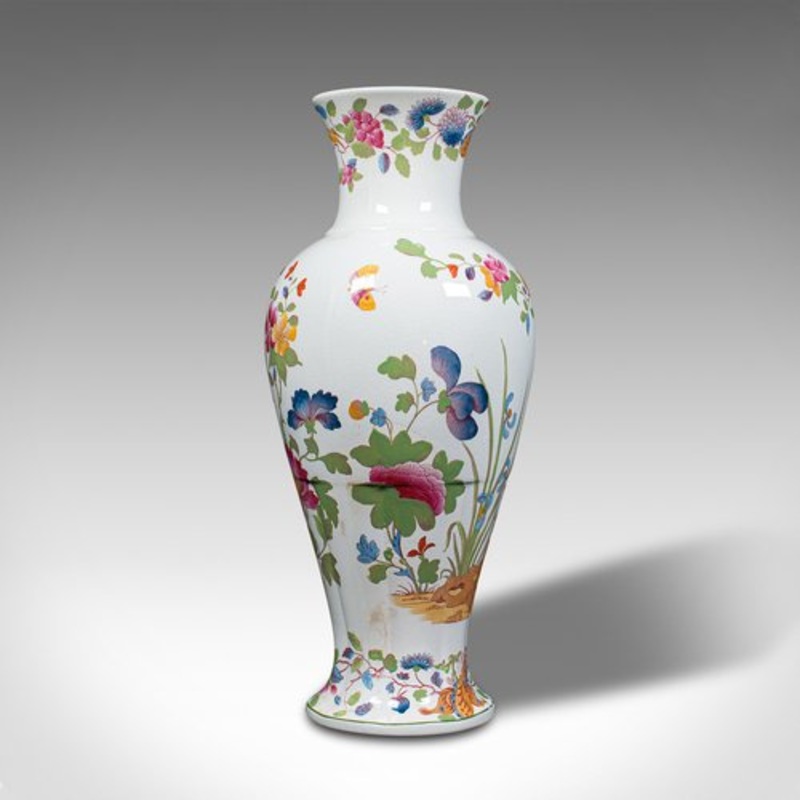Antique English Decorative Ceramic Baluster Posy Vase and Flower Urn, 1920s for sale at Pamono