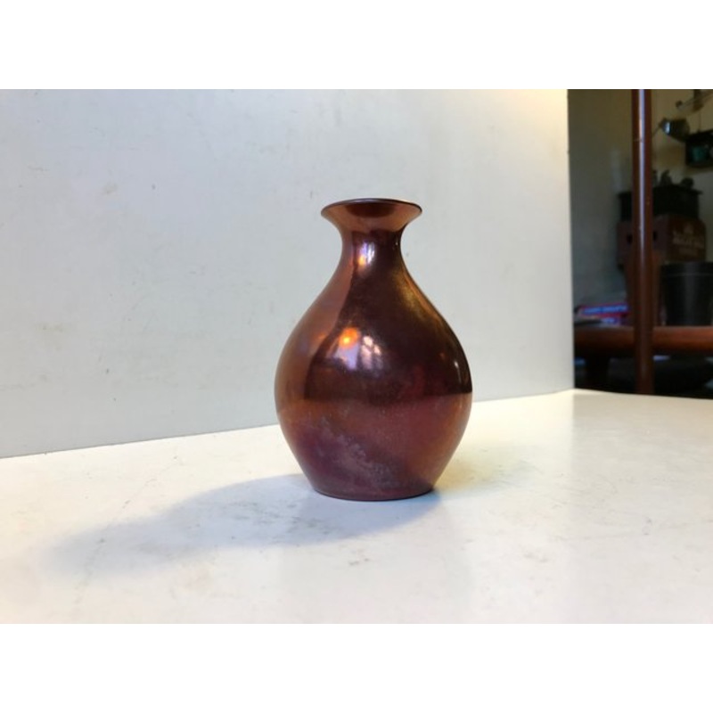 Art Deco Ceramic Vase with Lustre Glaze by E. B. S. Klint, 1930s for sale at Pamono