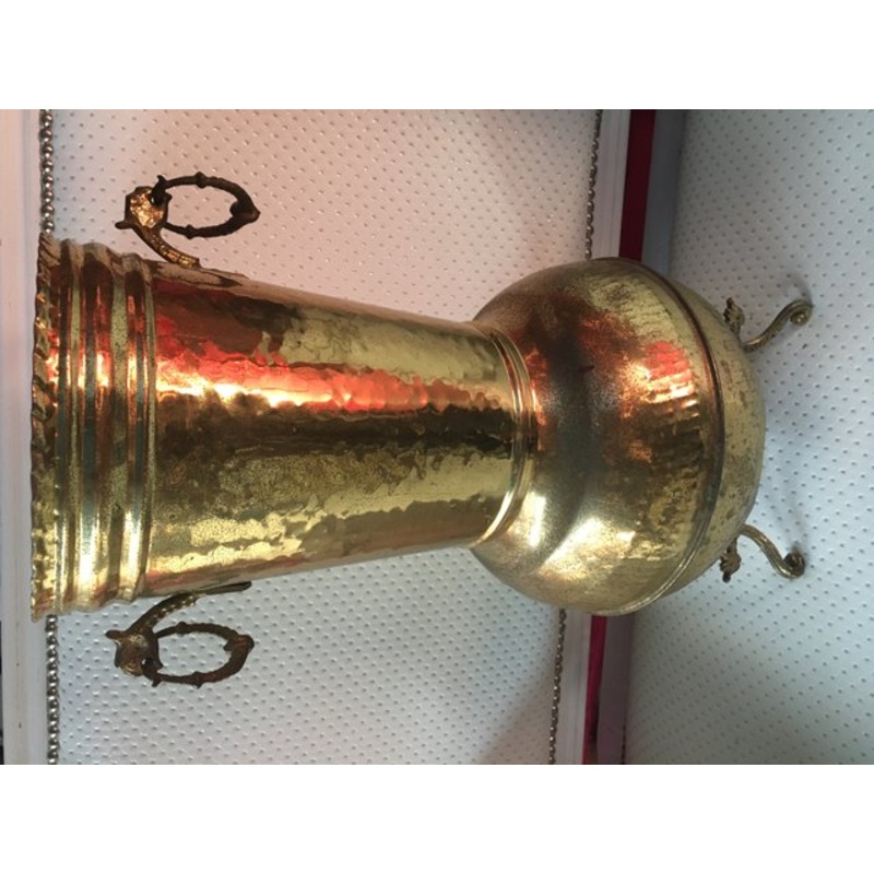 Brass Flower Umbrella Stand, 1960s for sale at Pamono