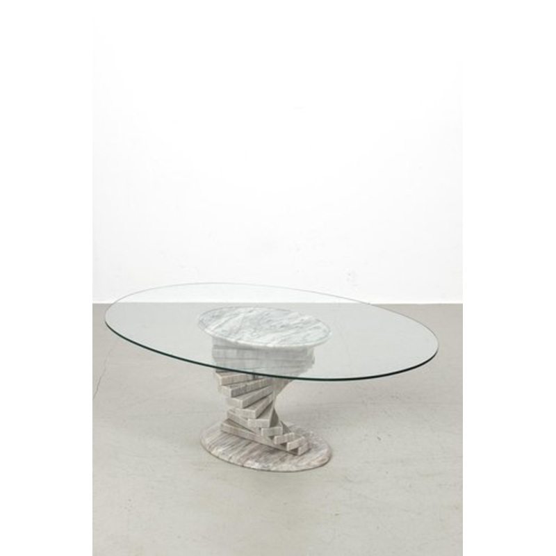 Coffee Table with Marble for sale at Pamono