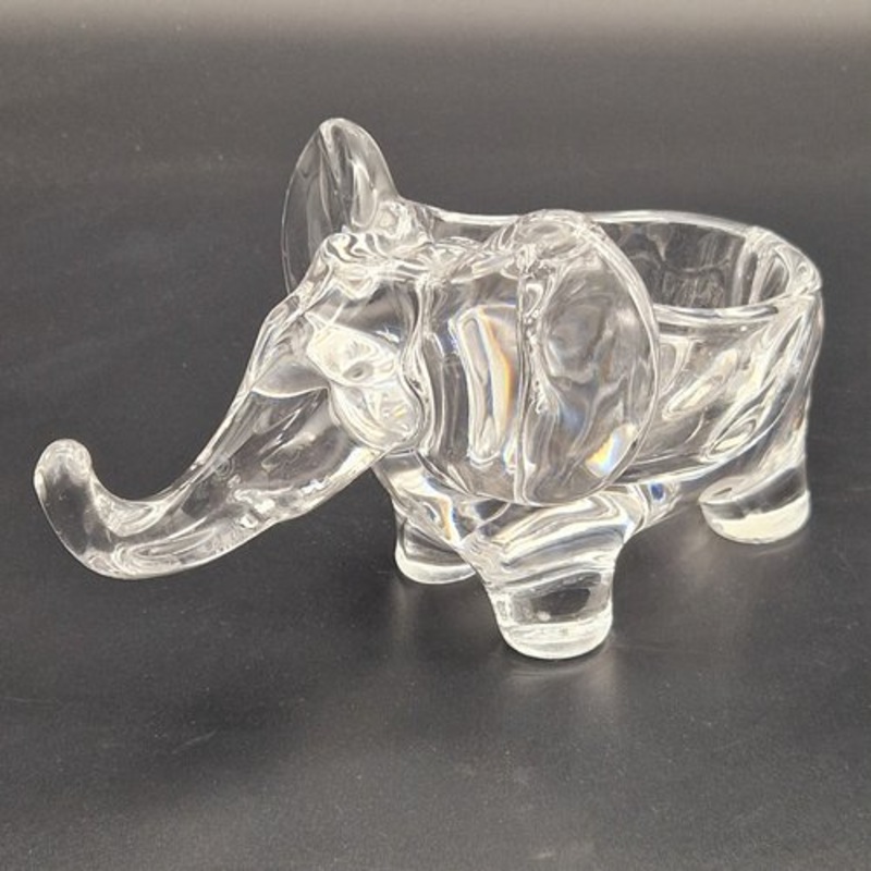 Crystal Elephant Shell by Art Vannes France, 1970s for sale at Pamono