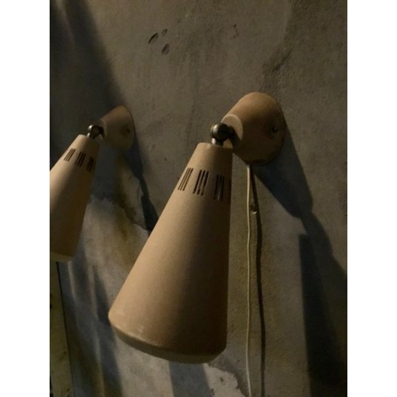 Dutch Spotlights Ceiling Lamps by Louis C. Kalff for Philips, 1960s, Set of 2 for sale at Pamono