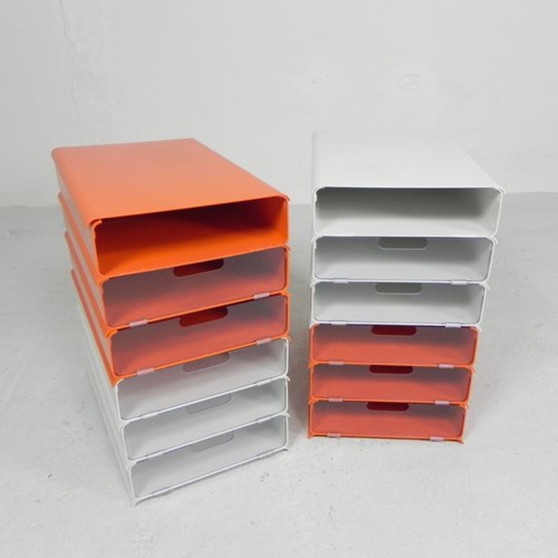 Letter Trays by Giugiaro for Lavatelli, 1970s, Set of 12 for sale at Pamono