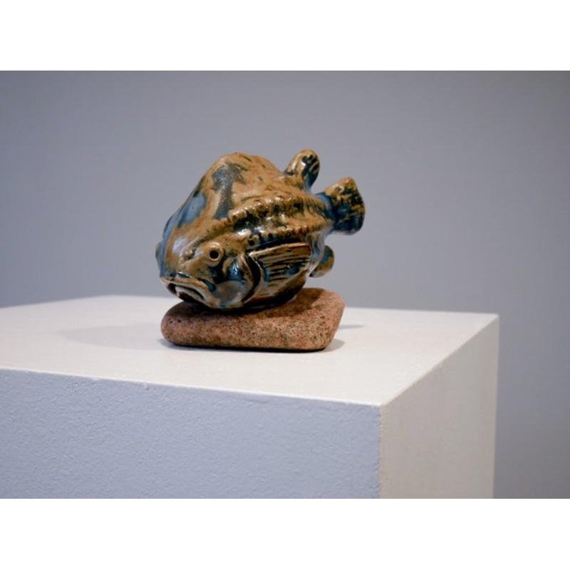 Lumpfish Sculpture by Engqvist for R Ceramic Studio, 1960s for sale at Pamono