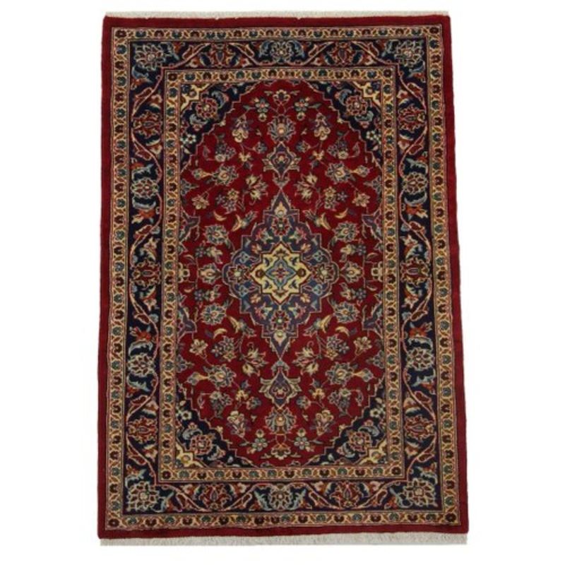 Middle Eastern Hand-Knotted Keshan Rug for sale at Pamono