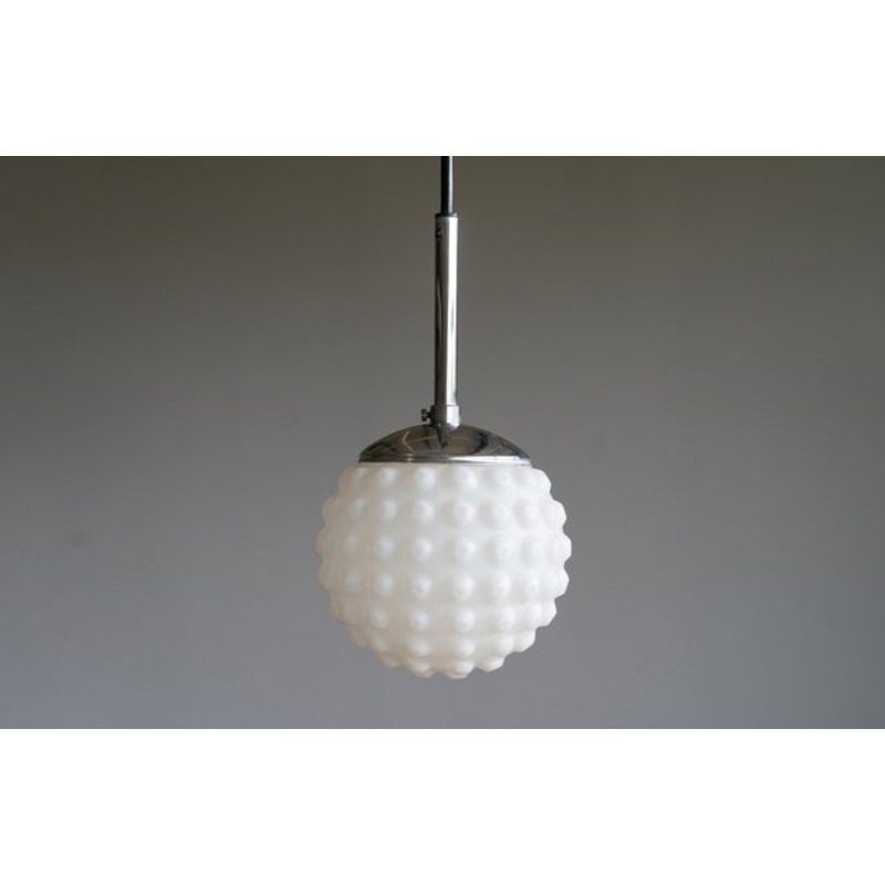 Opaline Glass Ceiling Lamp by Rolf Krger for Staff Leuchten, Germany, 1970s for sale at Pamono