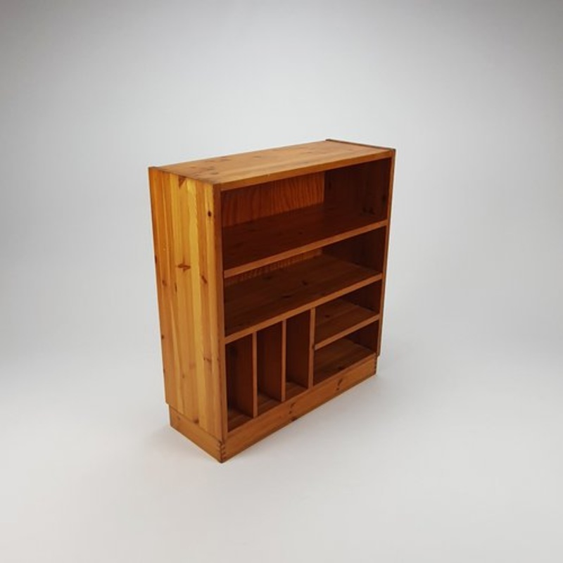 Pine Audio Cabinet in the Style of Maison Regain, 1970s for sale at Pamono