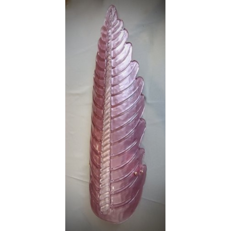 Pink and White Murano Art Glass Wall Sconce, 2000s for sale at Pamono