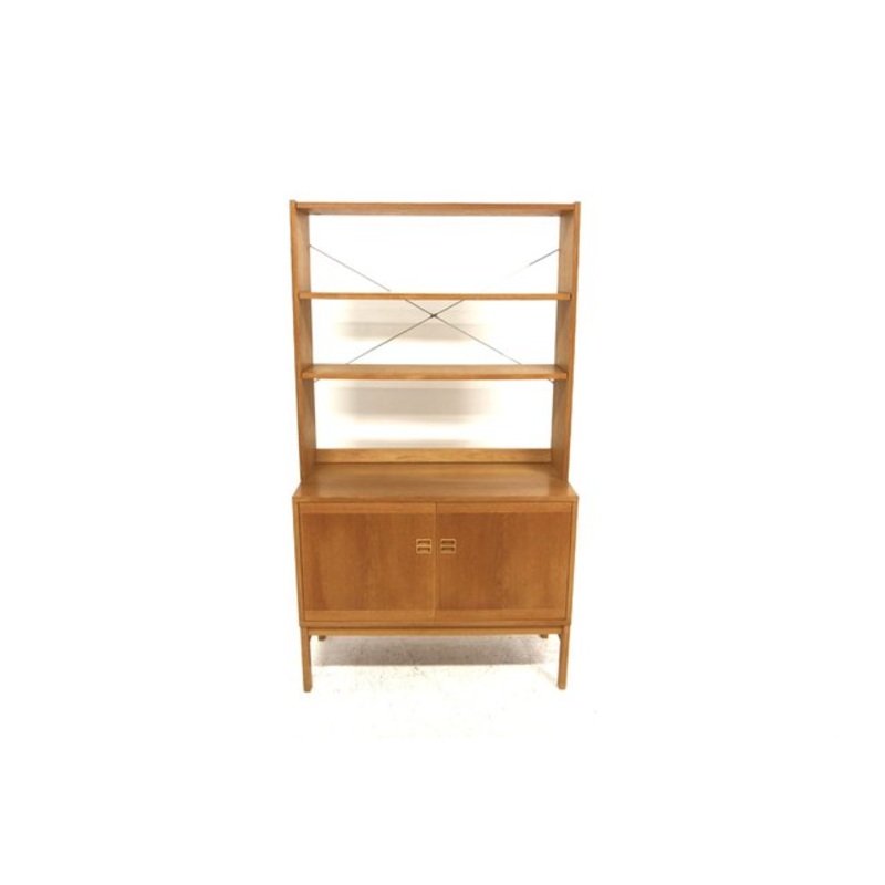 Scandinavian Oak Library, 1960 for sale at Pamono