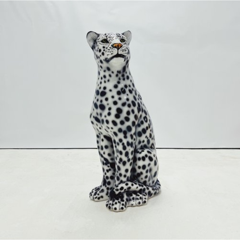 Snow Leopard in Ceramic by Ceramiche Boxer for sale at Pamono